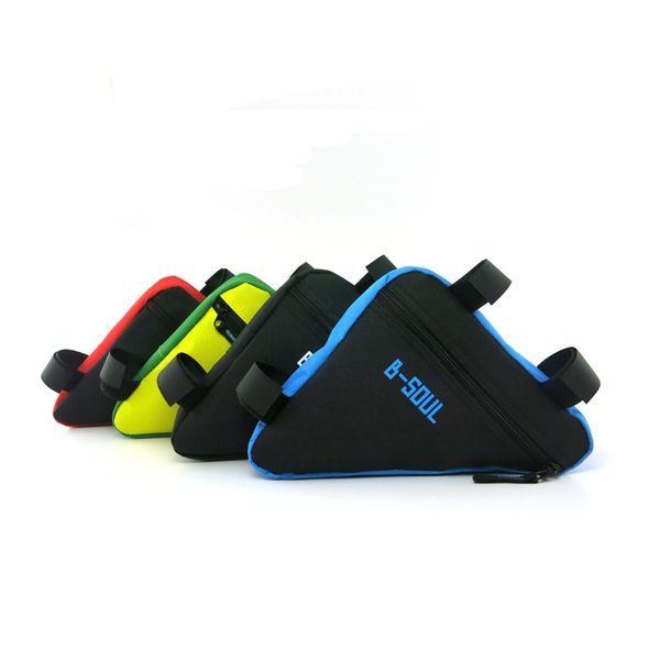 Accessoires de téléphone portable de vélo chaud Triangle étanche vélo vélo Tube avant cadre pochette sac rouge/bleu/jaune/noir