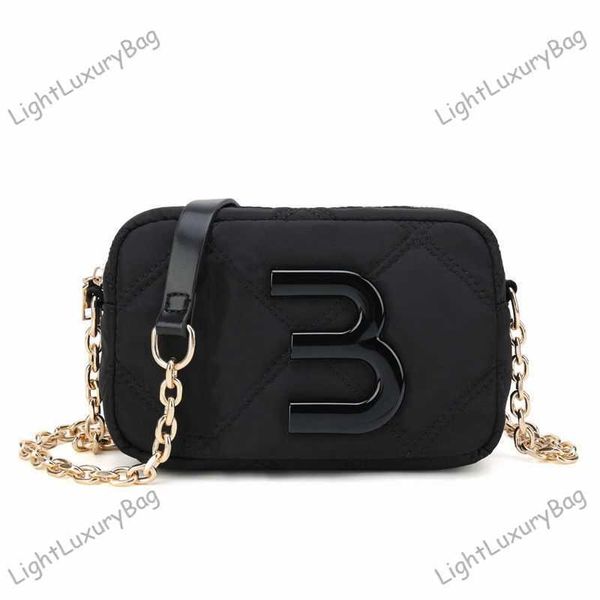 CALIENTE Bolso de hombro negro Diseñador España Cadena Bolsa de cámara Moda CrossBody Bag Bim Mini Square Bag Mujeres Lola Nylon Luxury Tote Classic Mobile Phone Bag 230805