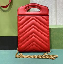 Bolso de marca caliente Bolso de mujer Diseñador de lujo mini tote Calidad de nivel superior Vestido de cadena cruzada bodyBag G AMADO Marmont Bolsos de hombro Carteras de moda Bolsa de teléfono 699756