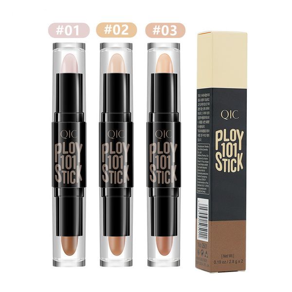 Maquillage QIC surligneur visage correcteur Stick Contour bronzant surligneurs stylo cosmétique 3D correcteur Contour Stick