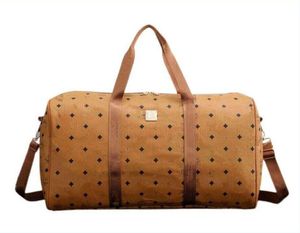 Hot marque hommes de luxe femmes sac de voyage en cuir PU sac de sport marque designer bagages sacs à main grande capacité sport bag55 * 25 * 30 cm 013