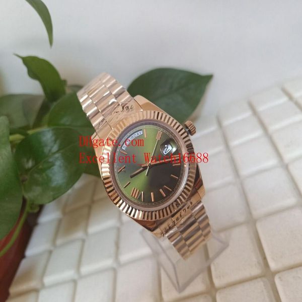 Hot Buy Mens Watches 41 mm 228235 228239 Fecha de día Presidente 18K Rose Gold Dial Roman Asia 2813 Movimiento Automático Relojes Christmas Gif 216Z