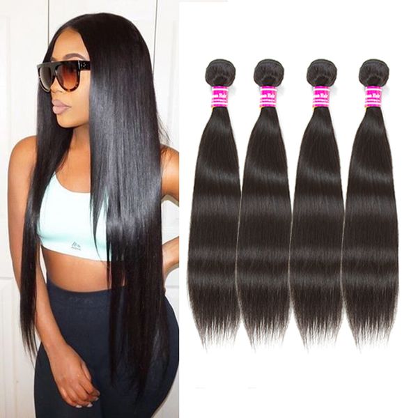 Bundles de cheveux humains vierges malaisiens bruts non transformés indien brésilien péruvien Remy cheveux humains tisse des extensions de cheveux en gros