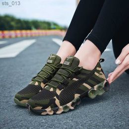 HOT Camouflage mode baskets femmes respirant chaussures décontractées hommes armée vert formateurs grande taille 35-44 amant chaussures 2020 L230518