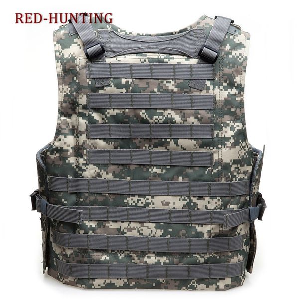 Camuflaje caliente CAZA MILITAR Táctica Tactical Wargame Body Molle Armor Vest CS Equipo de jungla al aire libre Equipo