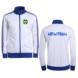 Capitaine Tsubasa Oozora vestes de course jeunes hommes femmes survêtement de Football manteau à glissière Jogging sweat d'entraînement de Football en plein air