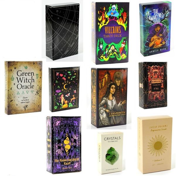 Jeux de cartes chaudes Tarot Deck cartes Oracle pour Divination usage personnel cartes à collectionner Tarot 10 Styles carte de jeu réunion à domicile