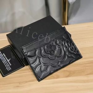 Hot Card Holder Wallet Short Case Purse PU Leather Pouch Gewatteerd echt leer Dames Heren Portemonnees Heren Sleutelhanger Credit Coin Clutch Minitas Bruin canvas