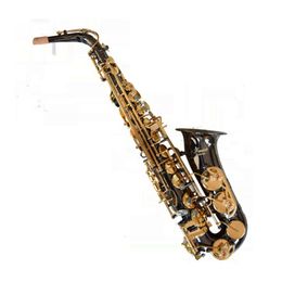 Saxophone Alto plat Carl Voss Eb E, Instrument de musique professionnel, processus de Simulation en Nickel noir et or