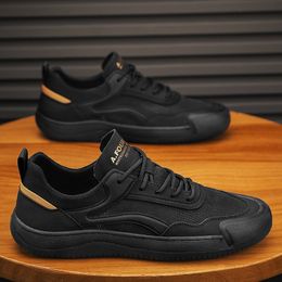 Hete casual schoenen wit zwart donker lage top heren gaas schoenen ademende sport sneakers maat39-44 gai