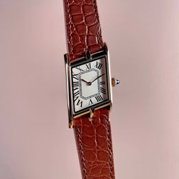 Hot Classic Gift Vintage Quartz uurwerk Romeinse Markers Vrouw Horloge Luxe Designer Horloges Neutrale Horloges