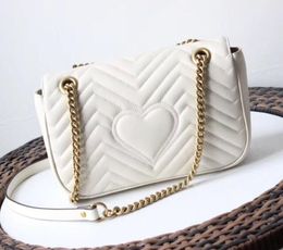 Hot Classic gold 2G Love heart Fashion Sacs dame femmes sacs à bandoulière Soirée handba sac de voyage avec sac à poussière carte top qualité Szie Grand moyen petit Beau cadeau