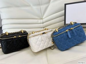 Hete klassieke populaire mini hangbags schoudertassen ontwerper bakken ontwerper handtas dames crossbody tas lady koppeling portemonnees blauwe portemonnee romp canvas box lederen portemonnee
