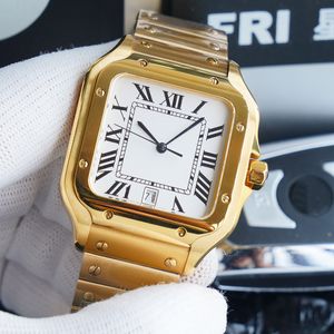 Hot Klassiek Horloge Herenhorloge Luxe Designer 39,8 MM Horloges Heren Automatisch uurwerk Stalen jubileum Klassiek Vierkant polshorloge