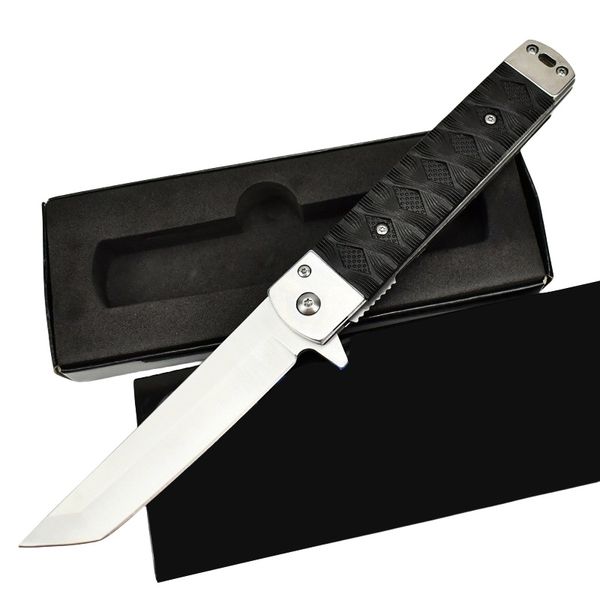 Couteau de poche de chasse couteaux pliants tactiques ponçage poignée ABS livraison directe meilleur cadeau