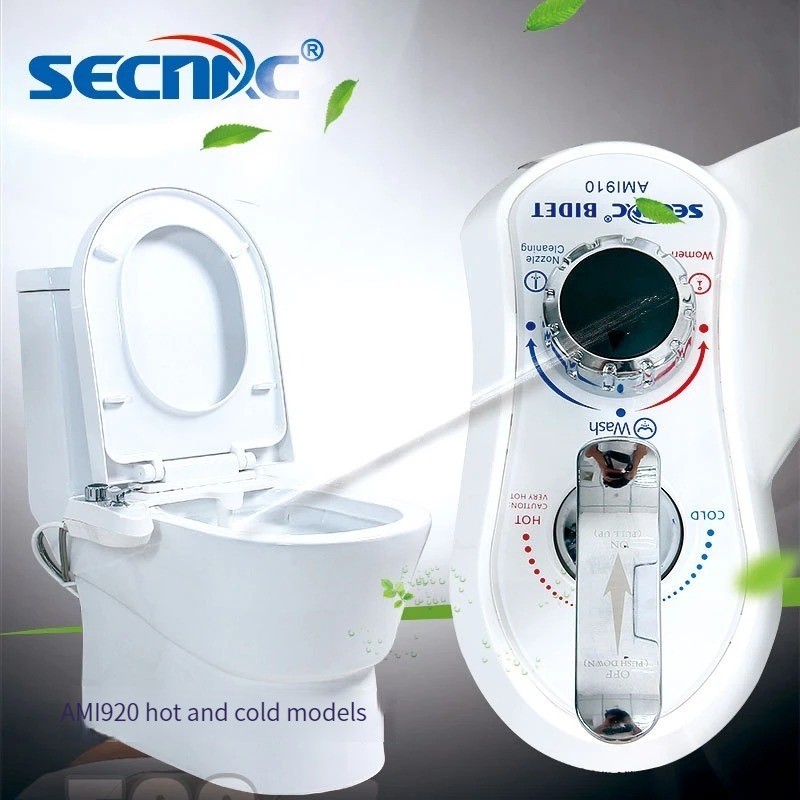 Hot Cold Water Non-Electric Bathroom Toilet Seat Bidet Spray Nozzle Toilet Seat Gynecological Washing