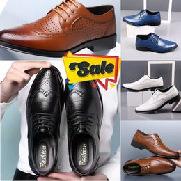 Hot Comfort Zakelijke Lederen Schoenen Mannen Formele Lederen Mannen Schoenen Eenvoudige Designer Loafers Schoenen Mannen Flats Bruiloft size38-47