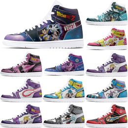 Chaussures personnalisées chaudes 1s chaussures de bricolage chaussures de basket-ball hommes 1 femmes 1 Anime personnage personnalisé Hsome chaussures de sport