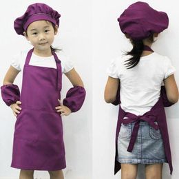 Hot Leuke Kinderen Kinderen Keuken Bakken Schort Schort Baby Kunst Koken Craft Bib Populaire praktische schorten Hoge kwaliteit