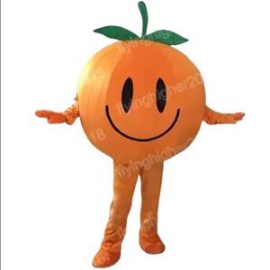 Costume de mascotte orange mignon chaud unisexe dessin animé personnage de thème d'anime carnaval hommes femmes robe de noël fantaisie performance robe de soirée