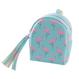 Hot Leuke Vrouwen Mini Munt Portemonnee Tas Kaart Pouch Leuke Vrouwen Flamingo Mini Coin Portemonnee Organizer Sleutels Pouch Geschenken A30