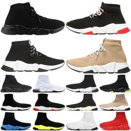 speed trainer runnning Shoes sock for mens womens shoe triple s Lace Up Black Clearsole White men women trainers sneakers