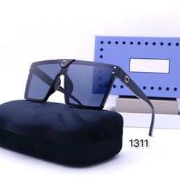 lunettes de soleil de conception chaude pour les femmes lunettes de soleil de mode populaires protection UV grande lentille de connexion sans cadre hommes de qualité supérieure viennent avec le paquet