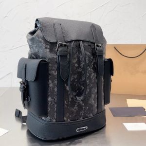 Hot Designer Backpack Men and Women Fashion Backpacks Booktas Classic Old Flowers Drawing Clip Open en Sluit Jacquard Leather Schoolbag Backpack Gift TT