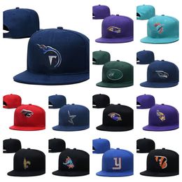 Hot Designer-hoeden Snapbacks Ball-hoed All te Logo Flat Borduurkatoen honkbalhoed all-team Logo Letter Verstelbaar Fit maat hoed basketbal buitenshuis Sportpet