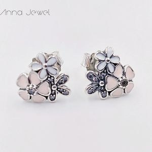 Bijoux de créateurs chauds Authentique 925 Sterling Silver LOVE Stud Boucles d'oreilles Boîte d'origine pour Pandora Poetic Blooms Boucles d'oreilles de luxe femmes Saint Valentin cadeau # 290686ENMX