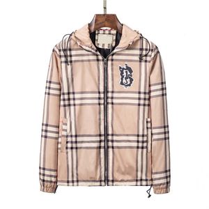 Veste pour hommes de créateurs chauds printemps et automne Windrunner tee t-shooded sports classic plaid Stripe Impring Windbreaker vestes décontractées vestes