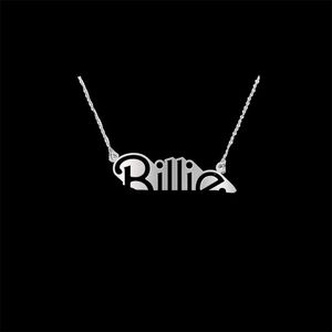 Collier de créateur chaud Billies Eilishs anglais lettre pendentif collier pour femmes Hip Hop collier chaîne bijoux populaires cadeau de la Saint-Valentin