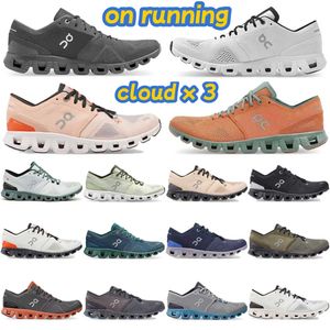 Chaussures de créateurs chaudes 0n Cloud de course x 3Black blanc orange aloe ivory frame cendre sable rose sable fashi0n nuages jeunes femmes hommes coureurs légers baskets