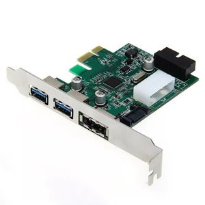 Bureau chaud 3 ports USB 30 20 broches alimentation ESATA PCI Express adaptateur carte contrôleur Jcsrr