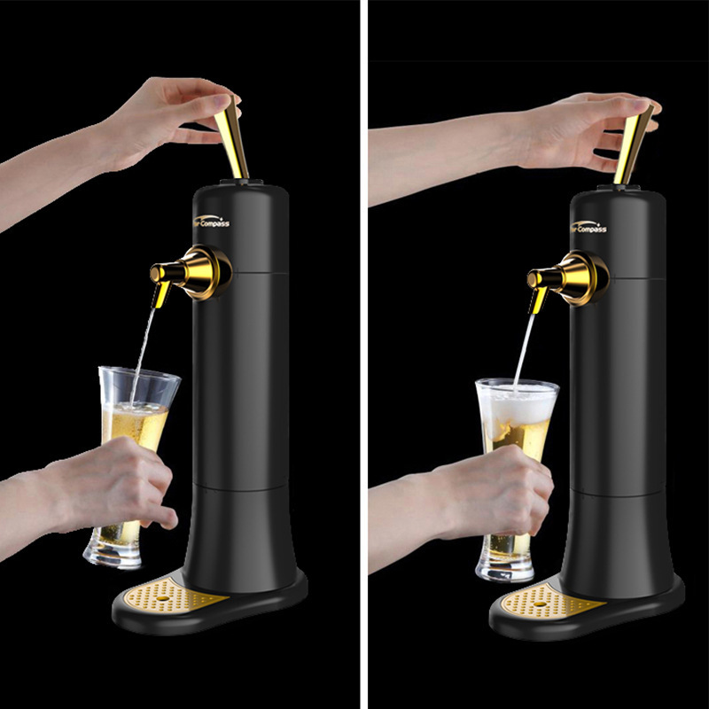 Hot Desktop Beer Machine Beer Foaming Machine Ultrasonic Vibration Bubbler Draft Beer Party Brewing Machine Wholesale