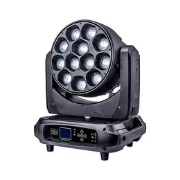 Hot dj disco LED etapa luz 12x40W RGBW 4in1 lavado luz con cabezal móvil para club show concierto alquiler