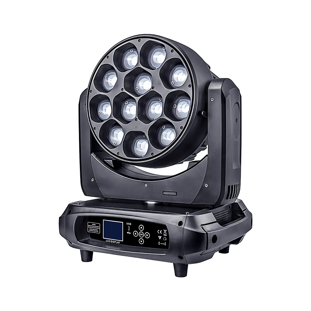 Hot DJ Disco LED Stage Light 12x40W RGBW 4in1 Wash Moving Head Light voor Club Show Concert Renta