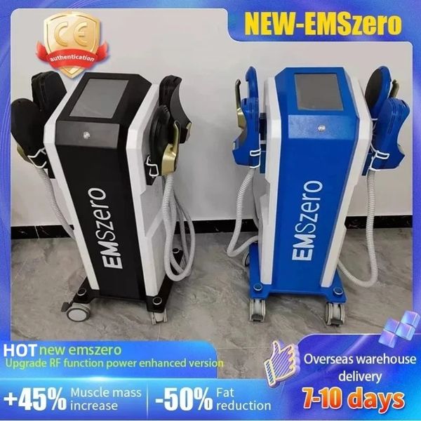 HOT DLS-EMSLIM RF Muscle Stimulate Fat Removal Construisez la machine Neo 14 Tesla hi-emt avec 4 poignées avec coussinets de stimulation pelvienne Couleurs EMSzero en option disponibles