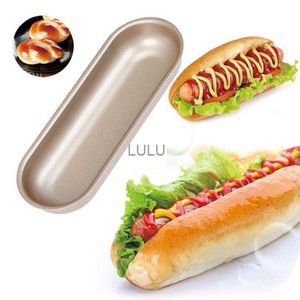 Hot Dog Mold Bun Pan Hotdog Pain Moule Non Stick Bakeware 7 pouces Moule ovale Cozinha Cozinhar Accessoires de cuisine Outils de cuisson HKD230828