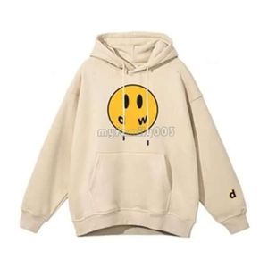 Hot Drawdrew Designer Brand Draw Holdie La sudadera con capucha de la más alta calidad Drawdrew Sweatshirts Yellow Man Retro Smiley Face Sweatshirt Drak Hooded Harajuku 34