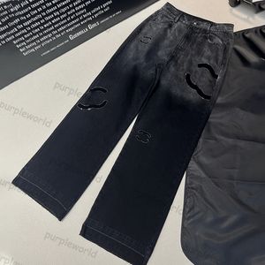 Jeans de forage chauds pantalons en Denim de créateur de mode pour femmes pantalons de jambe droite Baggy taille haute