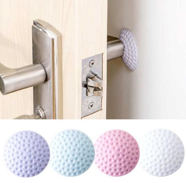 Hot Dropship mur épaississement muet porte autocollants Golf modélisation caoutchouc garde-boue poignée serrure de porte tampon de Protection Protection mur bâton SN4143