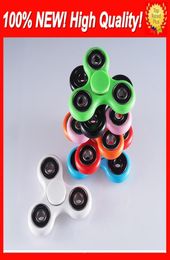 Caliente EDC HandSpinner yemas de los dedos espiral Spinner mano Spinner plástico acrílico s juguetes Gyro ansiedad Spinner Toy6342526