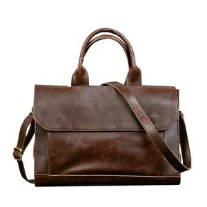 Hot-Etonweag Vintage Mencations Men Messenger Sacs Brown Brown Business Document Document Document Advocat Sac