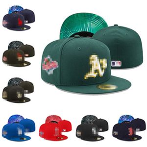 Accessoires de mode chauds Glants mexicains Caps ajustés Lettre de baseball Chapeaux de baseball broderie extérieure Sports Hip Hop Fermé 7-8
