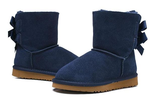 Moda CALIENTE wgg botas clásicas para niños botas de nieve de diseñador para niños niña niño tobillo bailey bowknot botines de invierno botas de piel 26-35