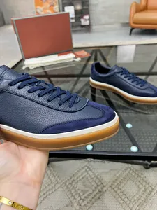 Hot Fashion Designer hardloopschoenen Athletic Mens Black Navy Vintage Platform Trainers Spezial Bright Blue Shoes Sneakers 38-44 EDJ240101L