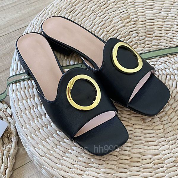 Hot Fashion Wear and Match Marque de luxe Slipper G G U Ccies Diapositives Talons les plus chauds Femmes Chaussures Designer Sandales Talon Hauteur Sandale Flat Slipper Shoe