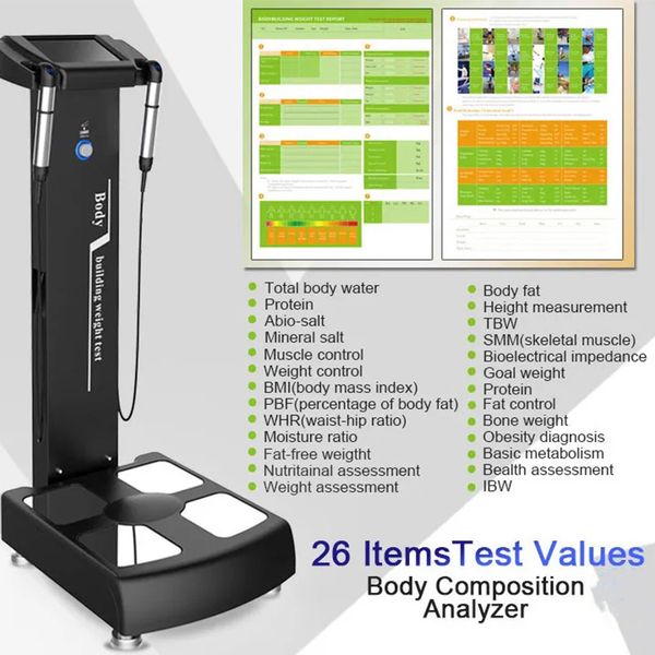 Version de remise en forme chaude avec imprimante, analyseur professionnel de corps humain, Machine de test de précision GS6.5c +