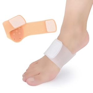 Corrector de tratamiento de pies calientes Pro Arch Support Plantillas de gel de silicona Cojín de choque Soporte de pie plano Pie Plantar Pad Zapato Masaje protecti